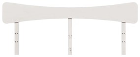 Cabeceira 180 cm madeira de pinho maciça branco
