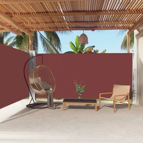 vidaXL Toldo lateral retrátil 180x600 cm castanho