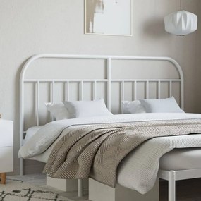 Cabeceira de cama 180 cm metal branco