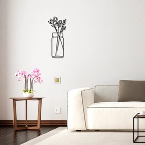 Acessório Decorativo de Parede Metal-467 – Preto – 58 x 61 cm