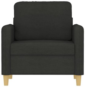 Poltrona Chloé - Em Tecido - Cor Preto - 78x77x80 cm - Com o seu Assen