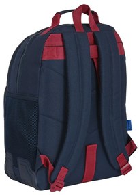 Mochila Escolar F.c. Barcelona Azul Grená (32 X 42 X 15 cm)