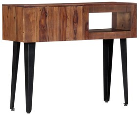vidaXL Mesa consola 90x30x75 cm madeira maciça