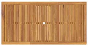 Conjunto de Jantar de Jardim 9 pcs Preto 200 x 100 x 74 cm