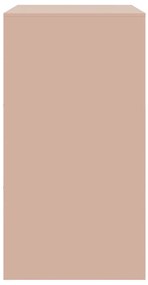 Aparador 67x39x73 cm aço rosa
