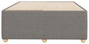 Estrutura cama sem colchão 120x200 cm tecido cinza-acastanhado