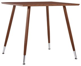vidaXL Mesa de jantar 80,5x80,5x73 cm MDF castanho