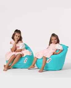 Puff de Jardim Premium Kids – Turquesa – 60x60x25 cm | Tribo Home