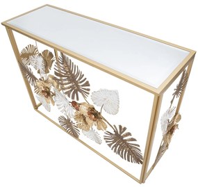 MESA CONSOLA GLAM FLORIS 113X40X80 CM MULTICOLORIDO