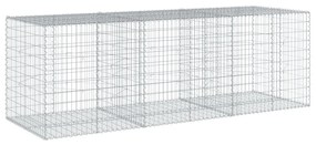 Cesto gabião com cobertura 300x100x100 cm ferro galvanizado