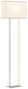 HOMCOM Candeeiro de Pé Moderno 150 cm Candeeiro de Pé para Sala de Estar com Ecrã de Tecido Luz Noturna Interruptor de Pé e Base Metálica para Dormitório Escritório Sala de Estar 45x15x150 cm Branco