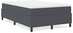 Cama Box Spring vidaXL Cinza Escuro 120x200 cm Tecido Cordinho