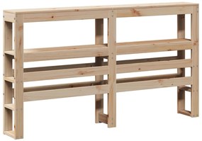 Estrutura de cama com cabeceira 160x200 cm pinho maciço