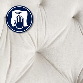 Conjunto de 2 cadeiras de sala de jantar Cassis em veludo  e com estrutura preta 56 x 81 x 58 cm Cinzento claro