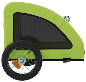 Reboque de bicicleta p/ animais tecido oxford/ferro verde