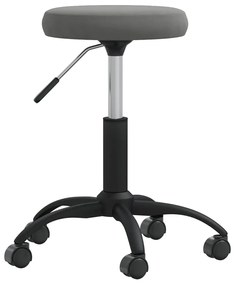 vidaXL Cadeira de jantar veludo cinzento-escuro
