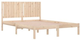 Cama sem colchão 160x200 cm madeira de pinho maciça