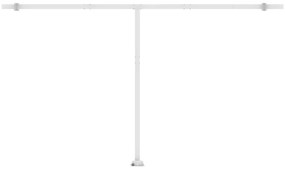 Toldo automático LED e sensor de vento 500x300 cm azul e branco