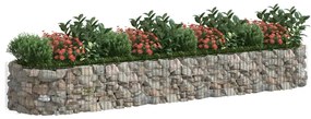 Canteiro elevado/cesto gabião 400x100x50 cm ferro galvanizado