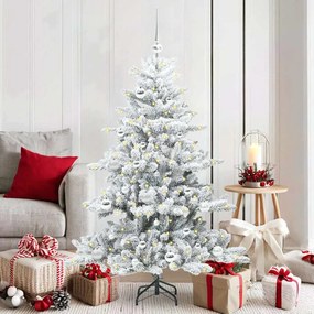 vidaXL Árvore de Natal Articulada Artificial Branco 150 cm PVC
