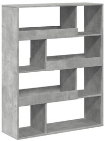 Estante 100x33x125,5 cm derivados de madeira cinzento cimento