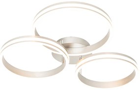 Candeeiro de teto em aço com LED regulável em 3 níveis 3 luzes - Navara Design