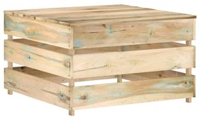 316202 vidaXL Mesa de paletes para jardim madeira de pinho impregnada