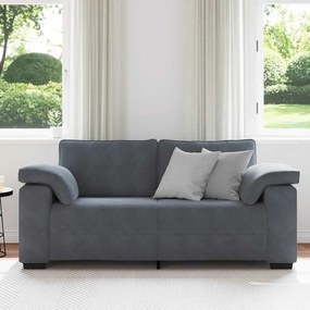 Sofá-luvas 140 cm veludo cinzento-escuro