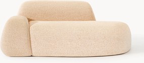 Chaise longue em bouclé Wolke (2 lugares)