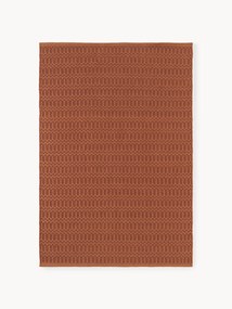 Tapete artesanal para interior e exterior com padrão geométrico Rune