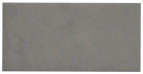 Painel de parede 12 pcs 30x15 cm veludo 0,54 m² cinza-claro