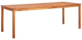 7 pcs conjunto de jantar p/ jardim c/ almofadões acácia maciça