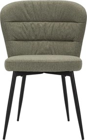 CONJUNTO 2 CADEIRAS LOSANNA 58X60,5X85 CM VERDE E PRETO