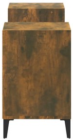 Móvel de TV 160x35x55 cm derivados de madeira carvalho fumado