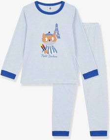 Pijama às riscas PETIT BATEAU azul