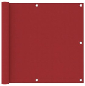 Tela de varanda 90x500 cm tecido Oxford vermelho