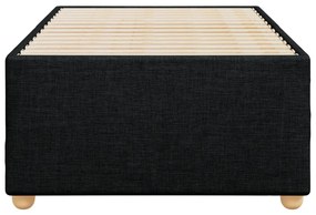 Estrutura de cama sem colchão 100x200 cm tecido preto