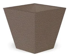 Vaso de flores colorido quadrado Polietileno CASA, JARDIM, RESTAURANTE, BAR CLAVEL 30 (30x30x28 cm) - Taupe