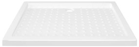 Base de chuveiro com pontos 90x70x4 cm ABS branco
