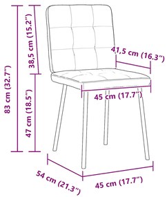 Cadeiras de jantar 2 pcs veludo verde-escuro