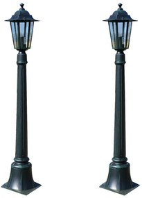3057506 vidaXL Candeeiros de jardim Preston 2 pcs 105 cm