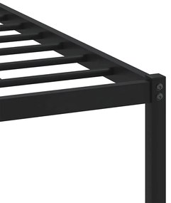 Estrutura de cama sem colchão 193x203cm metal carvalho sonoma