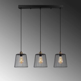 **** Candeeiro de Teto Pirlo – Preto Antigo – 68 x 16 x 114 cm

**