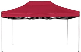 Tenda dobrável prof. para festas alumínio 4,5x3m vermelho tinto