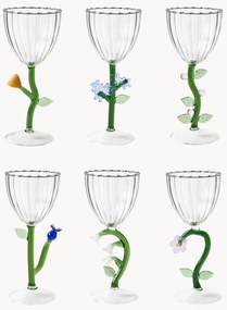 Copos de vinho em vidro de borossilicato artesanais Botanica, conjunto de 6
