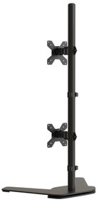 Suporte duplo para monitor VESA 75/100 mm aço preto