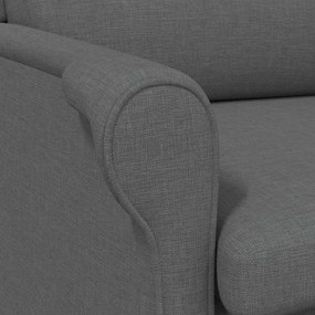 Poltrona Cinza Escuro 52 cm Tecido