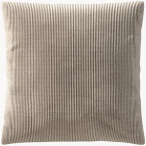 Almofada de sofá grande em bombazina Vetsak, 60 x 60 cm