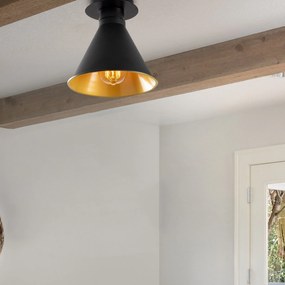 Candeeiro Chandelier Berceste – Preto – 20 cm de Diâmetro