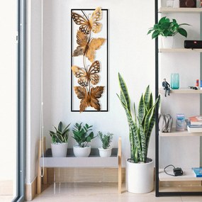 Acessório Decorativo de Parede Butterfly – Multicolor – 90 x 32 cm